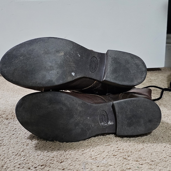 Steve Madden Troopa Brown Leather Combat Boot - Picture 2 of 6